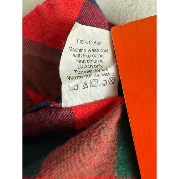 J Crew Factory Red Green Tartan Plaid Pajama Pants Large Christmas Holiday PJs - Picture 9 of 10